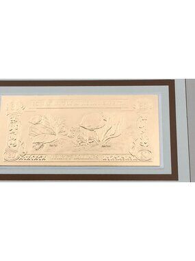 Gold Bank Notes Of Antigua And Barbuda 23 K Gold 30 Dollars Butterfly Fish Sea